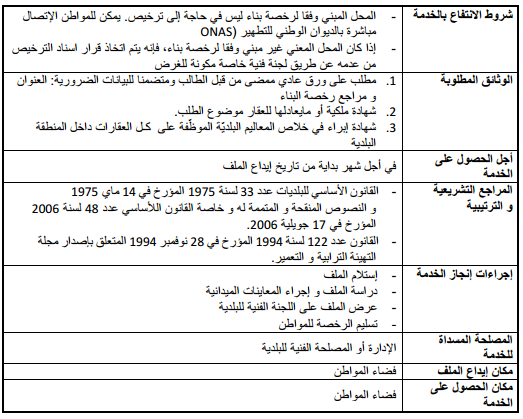 رخصة ربط بشبكة التطھیر Image